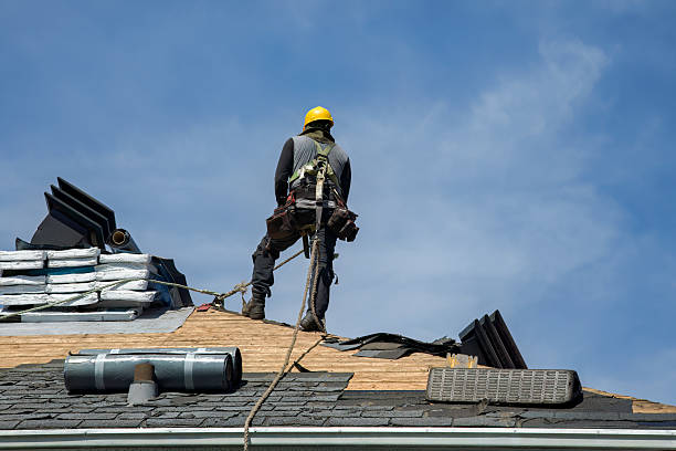 Professional Gutter Installation technician working in Shandaken, NY